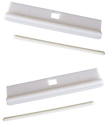 DIY Adjustable Vertical Blind Hanger 3.5” (89mm) Replacement White Hangers for Slats Louvre First blinds Vertical Blind Accessories Slats Spare Parts Bottom Weights Slats Pack of 20.