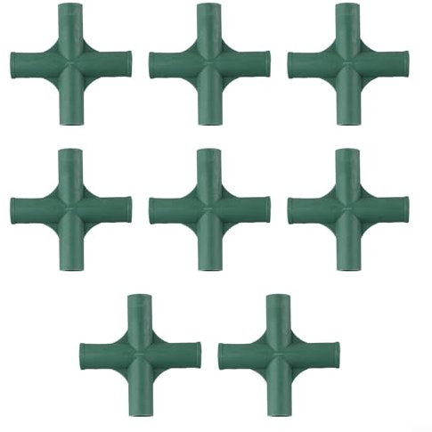 Gewächshausverbinder, robuster 19 mm Gewächshausrahmenverbinder, schlag- und rissfest, geeignet für PVC- und Metallrohre, 8 Stück für langlebige Konstruktion (2#)