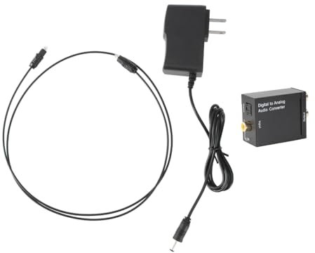 Gadpiparty 2stücke Digital Zu Analog Audio Converter Mit Spdif Und Optischem Kompakt Und Leicht Für Tv Und DVD Unterstützt Pdif Und Verschiedene Samplingraten