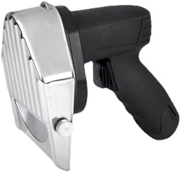 Affettatrice per Barbecue Ricaricabile, Coltello Elettrico Portatile per Kebab in Acciaio Inossidabile Commerciale da 60 kg/h, Regolazione dello Spessore di Taglio da 0 a 8 Mm, con Doppia Lama