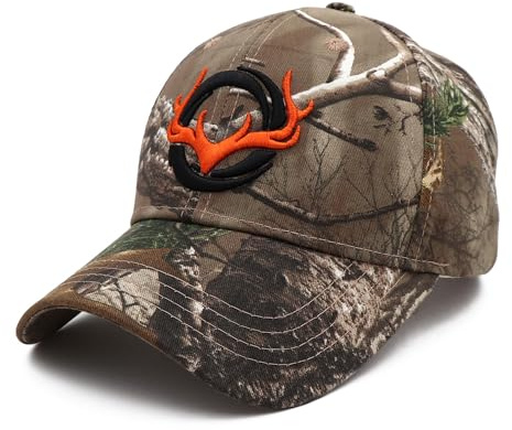 YTNKIV Little Elk - Gorra de béisbol bordada con diseño de camuflaje, para caza y tiro, verde, Talla única
