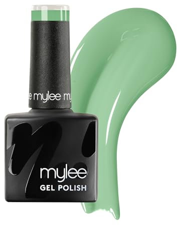 Mylee Gel Nail Polish 8ml [Pistachio] - UV/LED Soak-Off Nail Art Manicure Pedicure for Professional, Salon & Home Use [Green Range] - Long Lasting & Easy to Apply