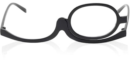 Werownsgso Makeup Glasses Magnifying Makeup Glasses With Flip Up Single Lens 250 Degree With Flip Up Cover Reading Glasses For Women For Makeup Reading Makeup Accessories
