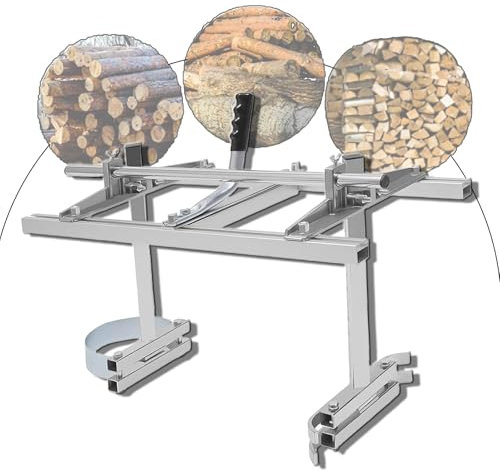 forplubossmmp Telaio di Taglio Super Stabile da 24 Pollici, Mulino per Assi Portatile, Telaio per Motosega, Supporto Robusto, Taglio Preciso Senza Difficoltà, Portatile per Soddisfare Varie Esigenze