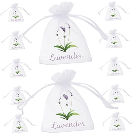 Gatuida 50stücke Leere Lavendelsäckchen Lavendelbeutel Mit Kordelzug Kleine Netzbeutel Für Aufbewahrung Und Duftstoff Geeignet Für Getrocknete Blumen Und Gewürze