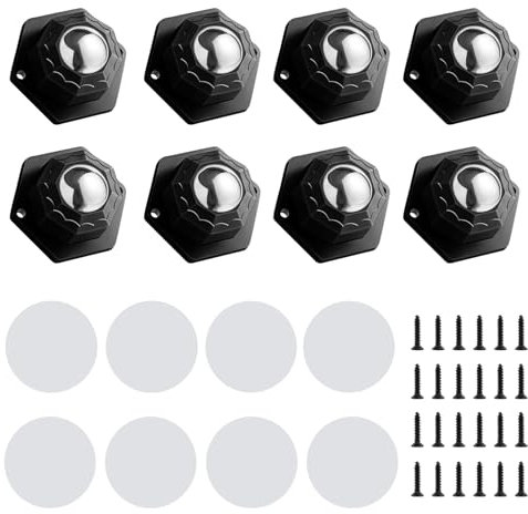 Ruedas para Muebles 8 Piezas Ruedas Giratorias 360 Grados Pequeñas para Muebles Mini Ruedas Adhesivas Giratorias Basura para Muebles Ruedas Deslizantes para Muebles Pesados para Electrodomesticos