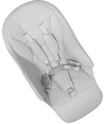 Montesy Baby Highchair Cushion Set PU Leather Seat Insert 5-Point Crotch Protector Feature Wide Compatibility