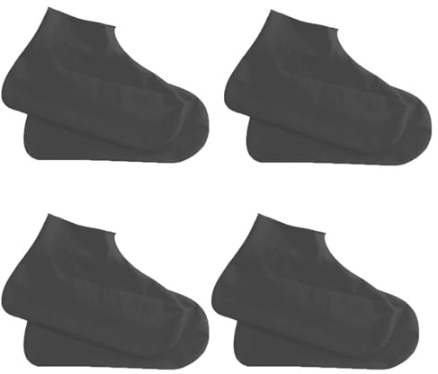 Puasok Copriscarpe Impermeabili 4 Paia, Copri Scarpe per Pioggia in Lattice Riutilizzabile Copriscarpe Pioggia Coperture Antiscivolo per Uomo e Donna, 38-46