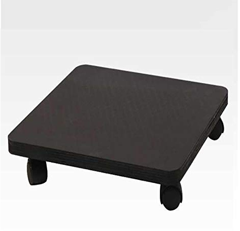 KRXSOBNV, Carrito De Macetero Madera Enrollable,Ruedas Cuadrado for Interiores Y Exteriores Posavasos con,Bandeja Maceta Móvil,Paleta for El Jardín Su Casa,Carro para Plantas(30cm)