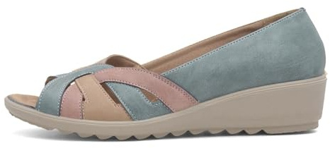 Cushion Walk Women's Open Toe Wedge Sandals, Standard Or Extra Wide EEE Fit