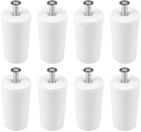 Lasitech 8 Pezzi di Fermi for tapparelle in plastica Bianca - Parti compatte e Lisce for la Riparazione Tende avvolgibili