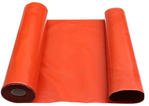 Tela Ignífuga De Gran Tamaño, Recubierta De Silicona Y Fibra De Vidrio, Manta Resistente Al Calor Para Parrillas, Soldadura, Chimeneas Y Estufas, Alfombrilla Ignífuga(Rosso,0.5mm-1.2x20m)