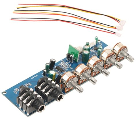 Plugs & Play Sound Processor Circuit Board Preamp for Microphones Featuring Delay & in Homes and Studio Applications Sound Mixer Compatible