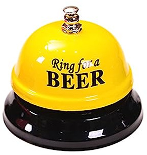 Timbre de Metal Uso múltiple para restaurantes oficinas y recepciones adiestramiento Perros Decoraciones navideñas con Sonido Fuerte Claro Base sin rayones Superficie fácil Limpieza