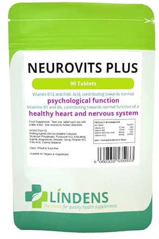 Neurovits 2-Pack x 180 Tablets Vitamin B-12 500mcg, B-1, B-6 & Folic Acid B1 B6