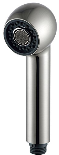 Beelee F103-SP Douchette Robinet Cuisine Remplacement 2 Jets Tête Douchette pour Mitigeur extractible Cuisine, Filetage droit G1/2, Nickel Brossé