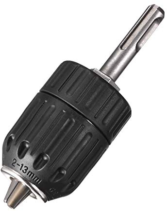 sourcing map 1/2 Schlüssellos Bohrfutter SDS Schaft Adapter 2-13mm 1/2-20UNF für Schlagschrauber Akku Bohrschrauber Schwarz