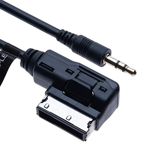 Ami MDI MMI Musik Interface AUX 3,5 mm Auto Jack Kordel Führen Adapter Audio MP3 Adapter Kabel Kompatibel mit Audi A3, A4, S4, A5 S5, A6, S6, Q3, Q5, Q7 Car Fahrzeug (1.5 Meter)