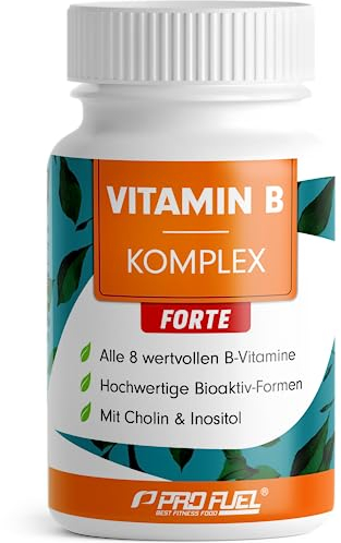 Vitamin B Komplex hochdosiert - 180 Tabletten - alle 8 B-Vitamine (B1, B2, B3, B5, B6, B7, B9, B12) + Co-Faktoren Cholin & Myo-Inositol - laborgeprüft mit Zertifikat - vegan - Vorrat für 6 Monate