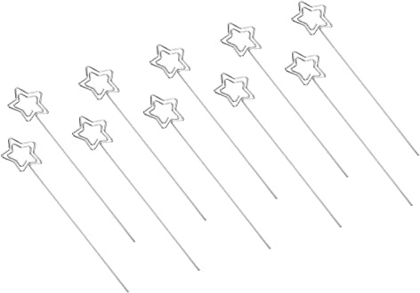 PATIKIL 4.7 Inch Metal Wire Place Card Holder, 20 Pack Photo Picture Floral Picks Star Shape Clips for Party Meeting Wedding Displaying DIY, Silver Tone