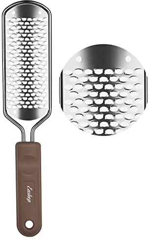 Easkep Hornhautentferner Hornhauthobel Hornhautraspel Fuß – HornhautfeileHornhaut Entfernung – Edelstahl Hornhautfeile für Hornhautentferner Starke Hornhaut Tote Haut Fuß Schaber(Silber)