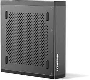 MINIS FORUM MS-01 Mini PC, Core i9-12900H Prozessor mit 14 Kernen/20 Threads bis zu 5,0 GHz, Barebone ohne DDR5/M.2 2280 NVME SSD/OS, Mini Desktop Computer, HDMI/2 x USB4, 2x10G× SFP+, 2.5GRJ45x2