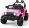 ZoomBuggy Kinder Elektroauto, 12V Elektro Kinderauto Mit 2,4 Ghz Fernbedienung, Spring Suspension, Led Lights, Bluetooth, 2 Speeds, Elektroauto Kinder Ab 3 Jahre