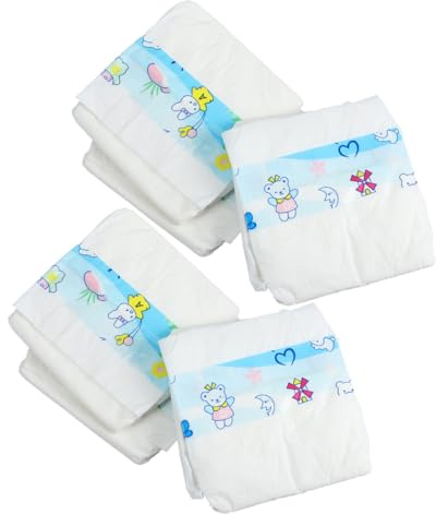 Milisten 6pcs Doll Dressing Diaper Small Doll Diapers Dolls Diapers Little Diapers for Mini Doll Panties Doll Accessories Nappies Diapers Dolls Nappies Blue Plastic