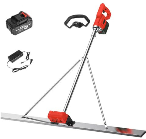 Kit vibrateur électrique pour chape à béton, outil vibrateur électrique pour béton, vibrateur à béton sans fil, truelle électrique pour chape à ciment humide,2M-1xbattery