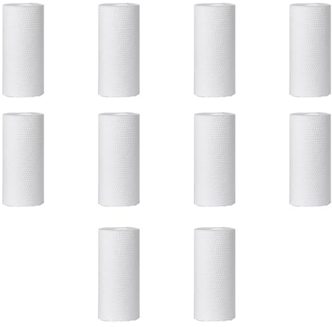 10 cartucce filtranti per sedimenti in PP da 12,7 cm, in cotone PP, ricambio per filtro sedimenti adatto per depuratori d'acqua Sostituzione filtro sedimenti