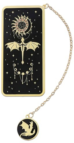 Lesezeichen Metall, Kreatives Lesezeichen Drache mit Sonnenschein und Sternen, Hohles Bookmark Leseseitenmarkierungen für Jungen Mädchen Buchliebhaber Freunde Lesebegeisterte