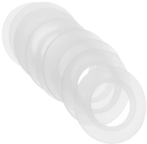 SOPOTUTU 10 Piezas Junta de Silicona para Desagüe de Bañera Anillo de Sellado Antifugas para Tapón Pop-up de Lavabo Compatible con Válvulas Push-type Fácil Instalación y Resistente