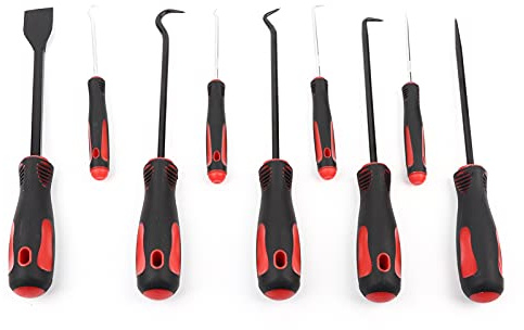 9 stücke Auto O-ring Wellendichtring Entfernung Abzieher Werkzeuge Pick Haken Scraper Kit für dichtring entfernung O-ring für autos