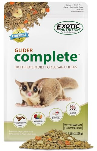 Glider Complete - Healthy High Protein Nutritionally Complete Staple Diet Sugar Glider Food (2 lb)