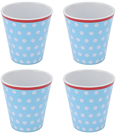 4Pcs Innovative Melamine Cup Imitation Porcelain Drink Cup Beverage Mug for Homr Office School Restaurant