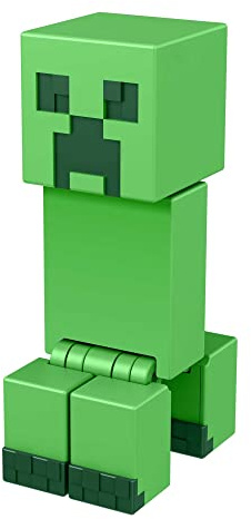 Mattel Minecraft HFC33 - Creeper Action Figur (ca 8 cm), mit 1 Bauportalstück und 1 Zubehörteil, Aufbauspielzeug inspiriert vom Videospiel, Spielzeug zum Sammeln für Fans und Kinder ab 6 Jahren