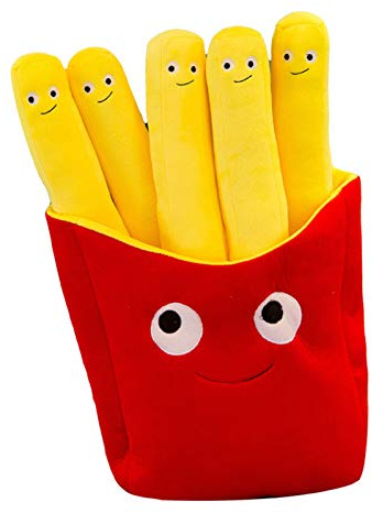 Clenp Plüschpuppe, Cartoon Simulation Pizza Pommes Frites Design Sofa Kissen Gefüllte Plüschpuppe EIN 30cm