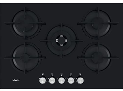 Hotpoint HGS72SBK 75cm 5 Burner Gas Hob - Black