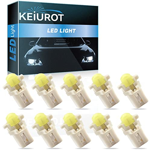 Keiurot Lampadine LED T5 B8.3D LED per Cruscotto Lampadine per Cruscotto Spia Luminosa Indicatore per Lampadine LED Strumenti Auto Luce Interna Auto Tachimetro Indicatore Strumenti Pannello Luce