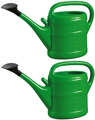 2X Gießkanne 10L GRÜN + 1x KÜHLSCHRANKMAGNET! Blumenkanne Kunststoff für groß & klein, Garten & Zimmerpflanzen Gießkannen Gieskanne Gieskannen Giesskanne 10 Liter Watering Can Gieskannen10Liter