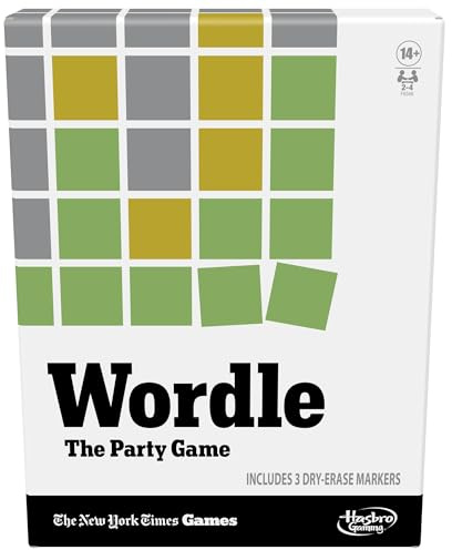 26 tum darttavla för barn, barn kardborreband darttavla att hänga upp Wordle Partyspelet för 2–4 spelare, officiellt brädspel inspirerat av New York Times, spel från 14 år, ordspel