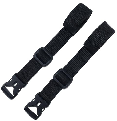Vävrem med snabbspänne, 2-pack (Svart, 150 cm)