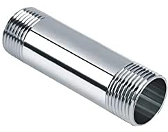 1 Stück Edelstahl-Rohrverschraubung, Männliche Gewinderohranschluss für Luftrohr, Wasserrohr, Kraftstoffrohr (DN25 1 100 mm)
