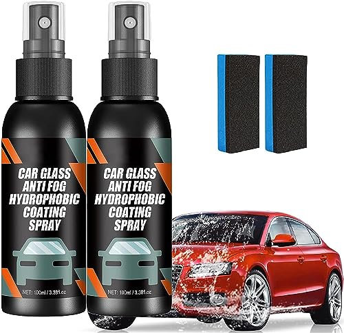 EXQST Spray antivaho para Parabrisas de Coche, Spray antivaho para Gafas, Spray antivaho y antilluvia para Cristales de Coche