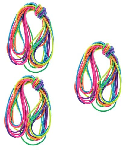 TOYANDONA 3St Gummiband Seilspringen trainieren Fitness-Springseil Spielzeuge hüpfendes Spielzeug Chinesisches Springseil elastisches hohe Elastizität China Kind Plastik