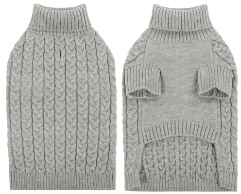 CITÉTOILE Hundepullover Rollkragen Strickpullover für Kleine Hunde S | Warmer Hunde Pullover, Hundepulli für Kleine Mittle Große Hunde, Geeignet für Herbst-Winter-Spaziergänge, Reisen
