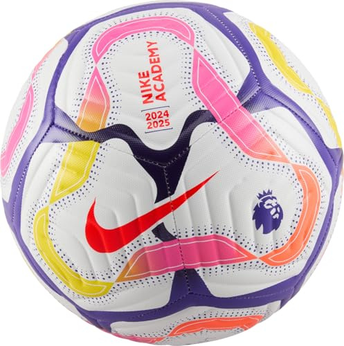 Nike Fußball Pl Nk Academy - Fa24, White/Disco Purple/Bright Crimson, FZ2976-103, 5