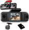 NHOPEEW 4 Kanal Dashcam 360°- 1080P vorne und hinten innen Links rechts Dashcam für Autos - 2-Zoll-Bildschirm Autokameras mit 8 IR-Nachtsicht, Loop-Aufnahme 64G TF-Karte