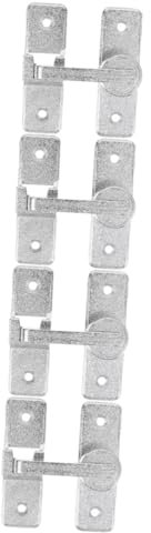 Angoily 4 Pièces 180 Loquet De Grange Coulissant Serrure De Porte De Garage Serrure Pour Porte Interne Élan Attraper Ère Fermé Crochets Sécurité Coupe-vent De Porte Alliage De Zinc Silver