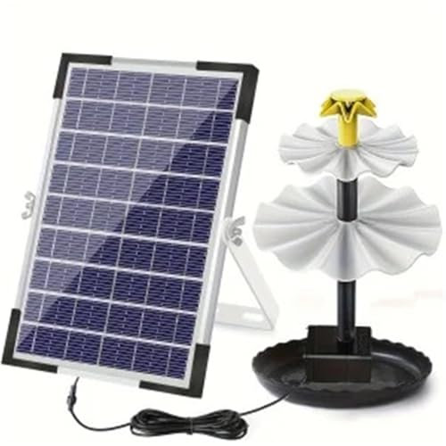Kit Fontana Fontana d'acqua fai da te Fontana solare per uccelli Fontana con pompa per fontana con pannello solare multifunzione per la decorazione del giardino Fontana Solare(10W)